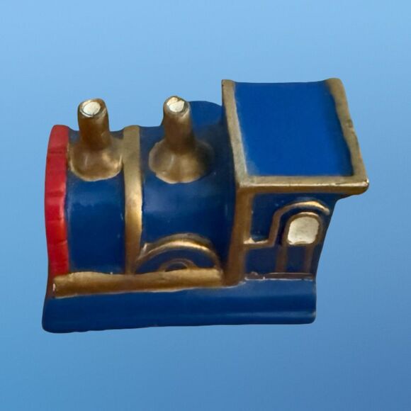 Vintage Toy Train Engine Drawer Pull Amerock BP9374-HP Blue Train Engine A5 - Picture 4 of 5